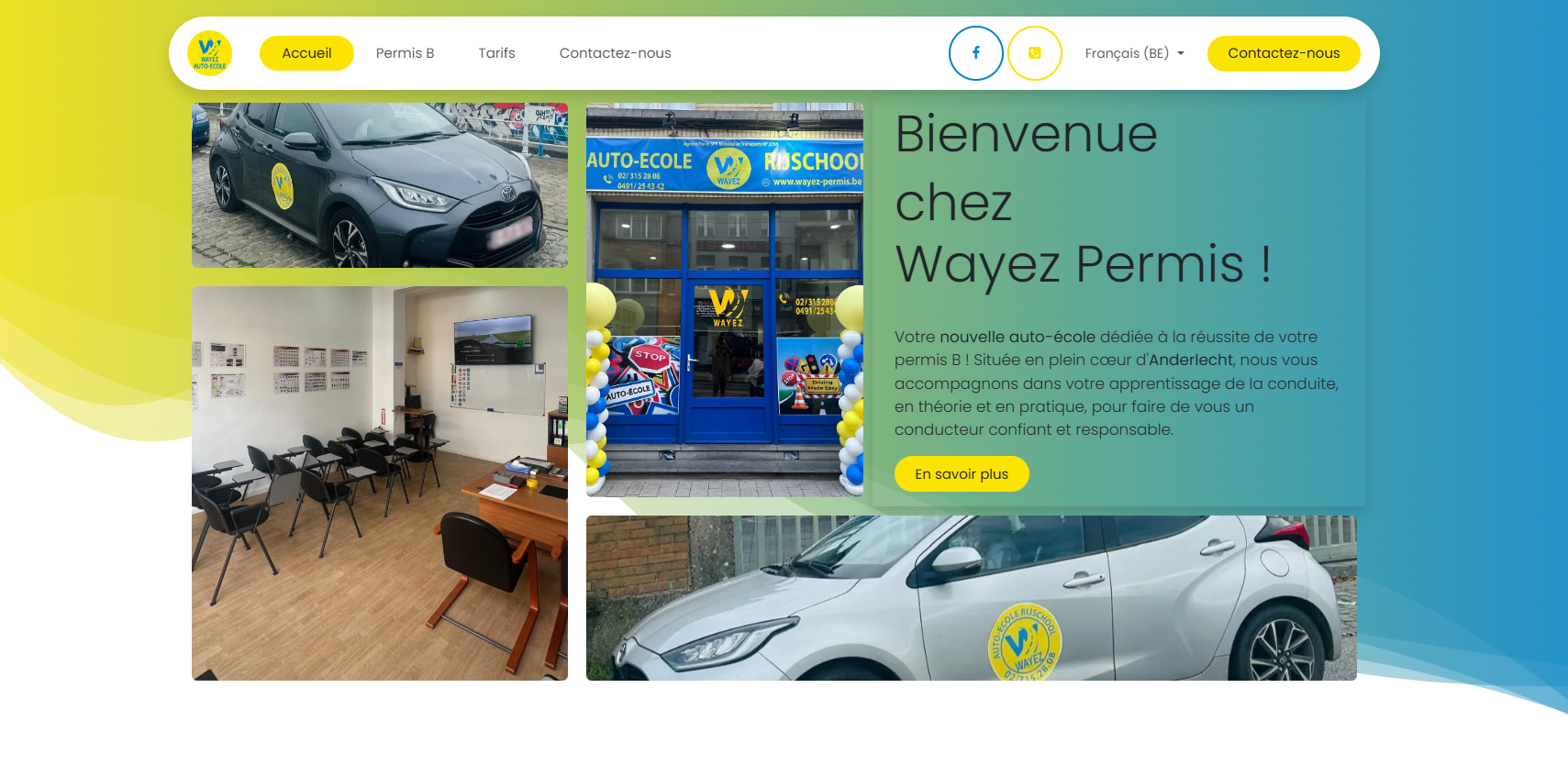 Homepage Wayez Permis